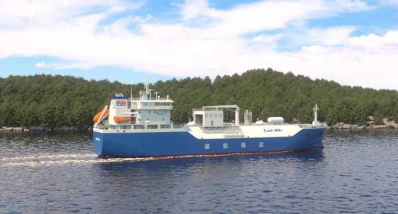 盛航股份5500m³半冷半压式LPG/NH3/VCM运输船建造项目正式开工